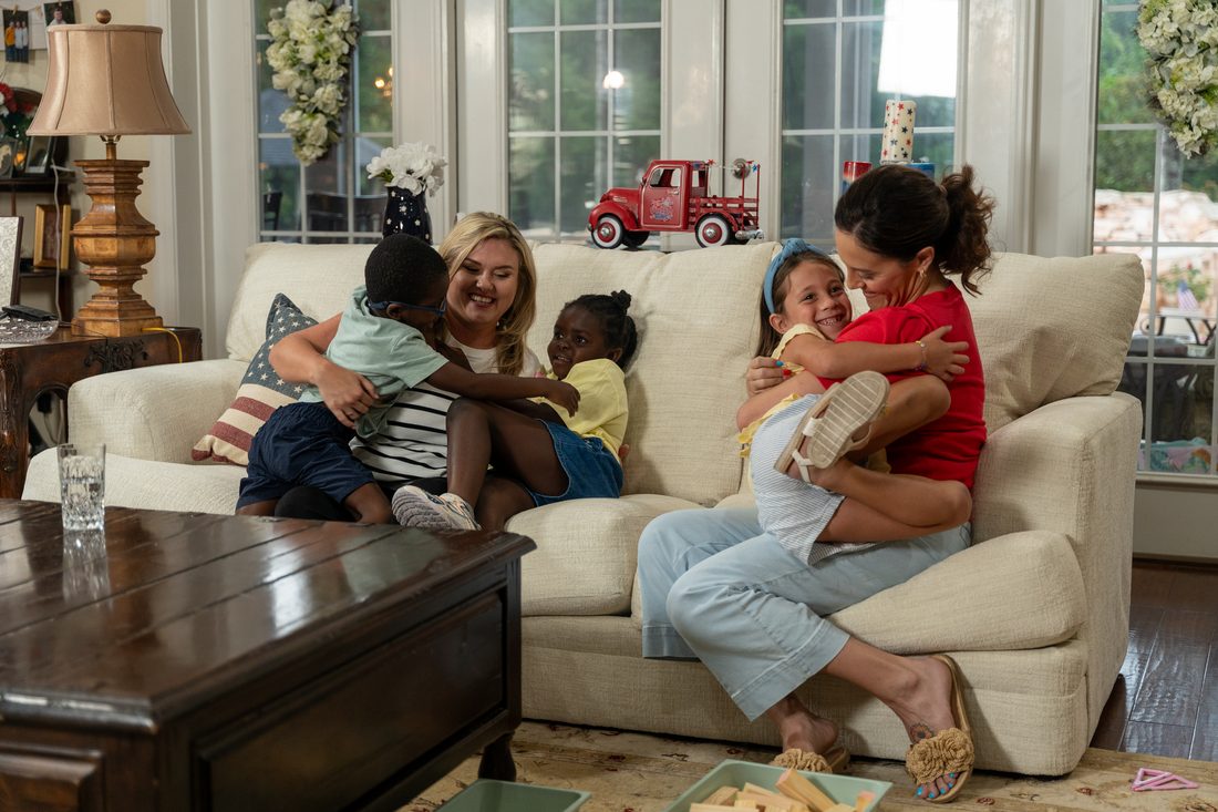 Emily Duda Buckley with her family